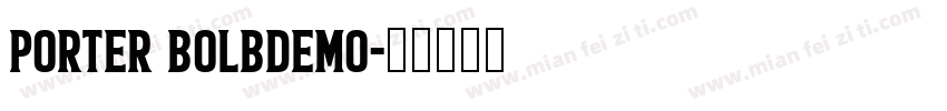 PORTER BOLBDEMO字体转换